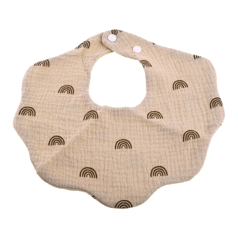 Baby Feeding Bib Bandana Burp Cloth Scarf Printed Soft Cotton Absorbent Saliva Towel Breathable Apron