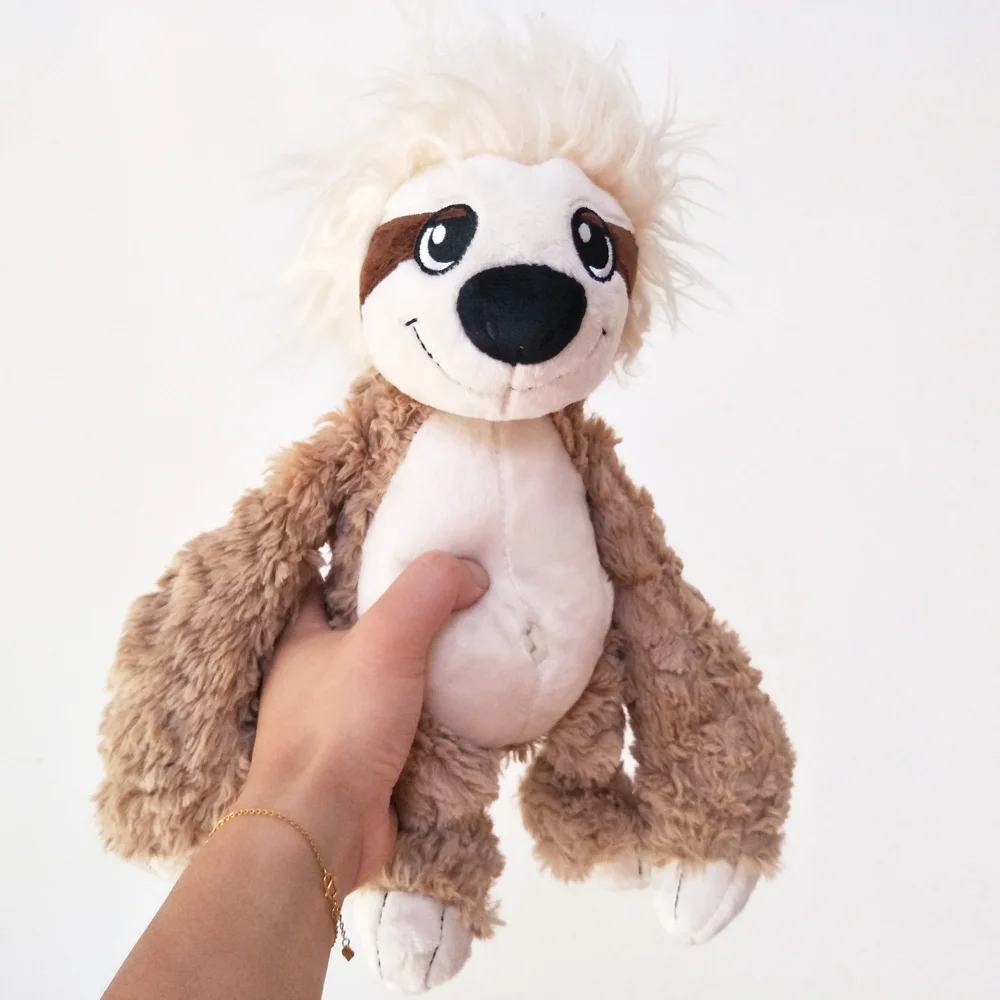 

Smiling Brown Sloth Forest Animals Plush Toy For Kid Birthday Gift