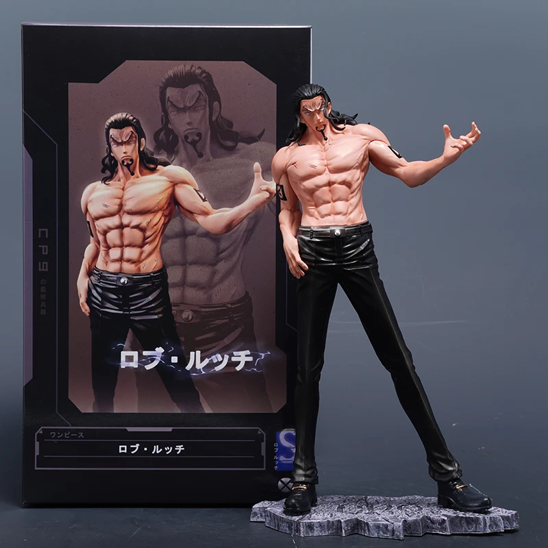 

25cm Gk Rob Lucci Anime Figure One Piece Cp0 Leader Dragon And Tiger Cp9 Desktop Ornament Statue Model Pvc Garage Kit Kids Gifts