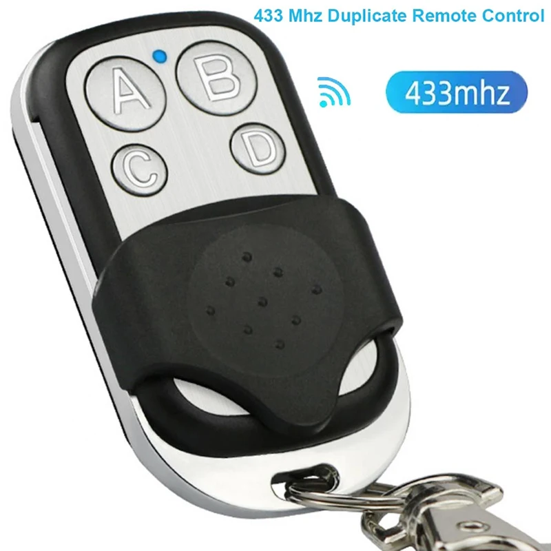 

433 МГц умный копировальный Дубликатор, пульт дистанционного управления, 4 кнопки, электрические гаражные ворота, дистанционное клонирование, 433,92 МГц, передатчик, автомобильный ключ