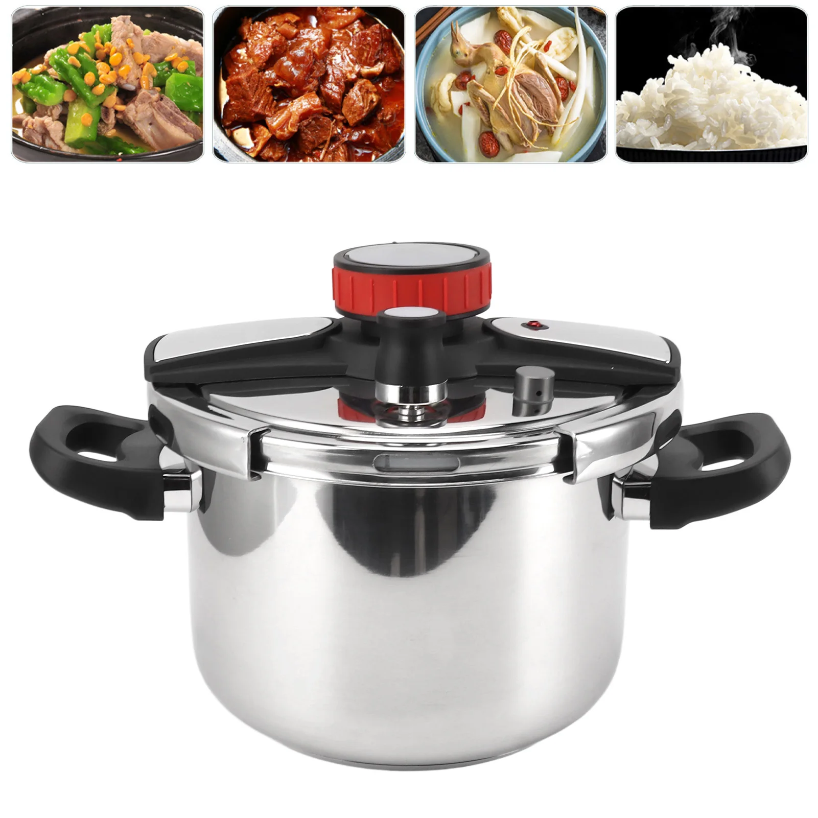 

Pressure Cooker 100KPa Stainless Steel Explosion Proof Practical Home Pressure Cooker Easy To Use Multi Functional for Cooking