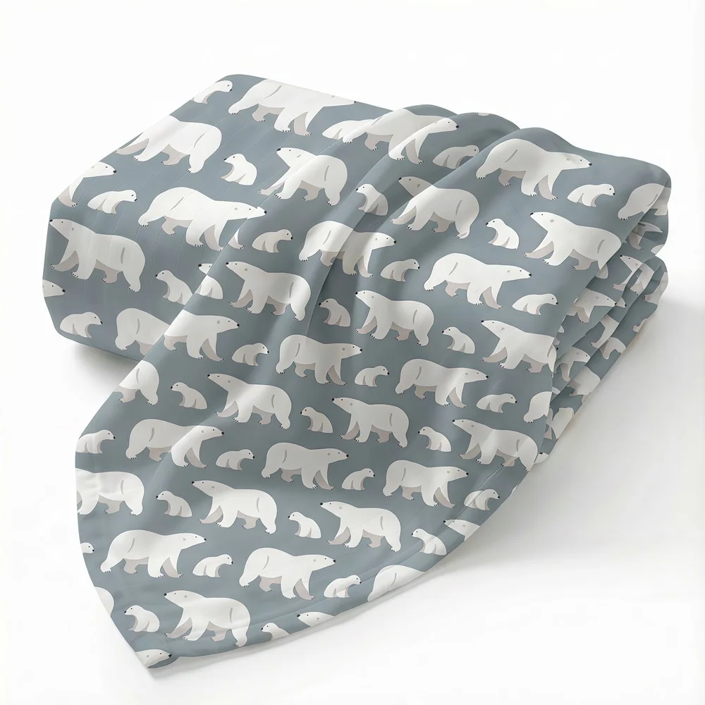 بالون الترا لينة الشاش الطفل بطانية 47x47 بوصة خفيفة الوزن تنفس قماط لحديثي الولادة تلقي بطانية #3