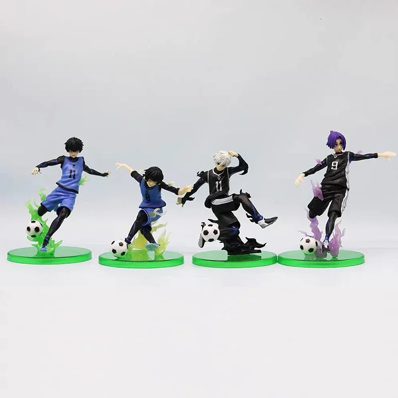 Anime Blue Lock Figure Isagi Yoichi Bachira Meguru Nagi Seishiro Mikage Reo Action Figures PVC Collectible Doll Birthday Gifts