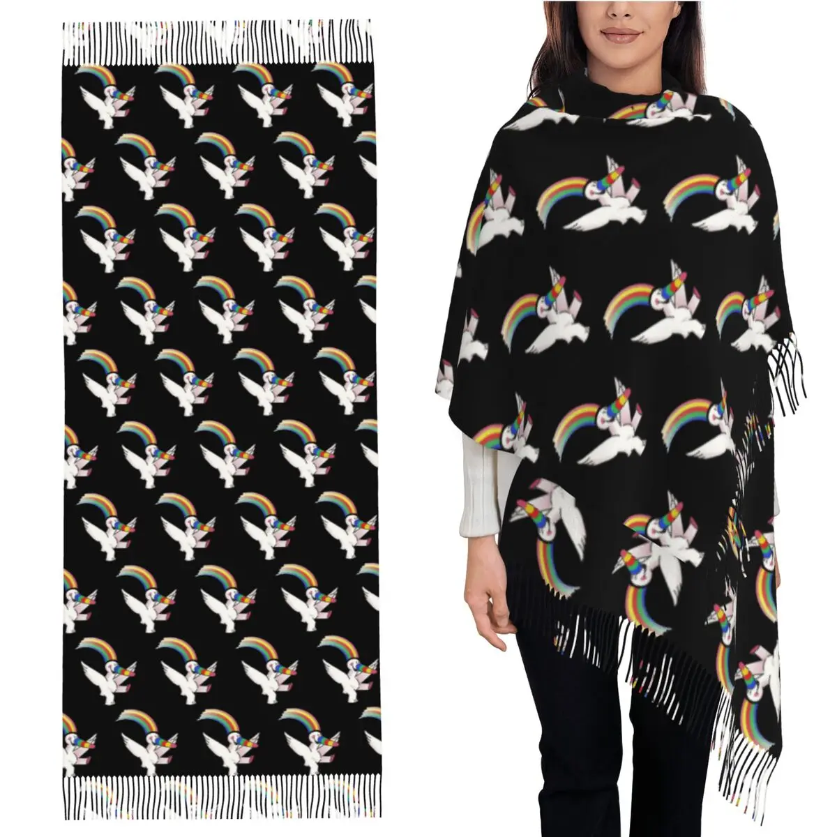 

Curro Scarf Tassel Scarves Women Soft Warm Shawls and Wraps Long Fall Winter Shawl Wrap