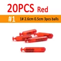 20pcs Red size 1