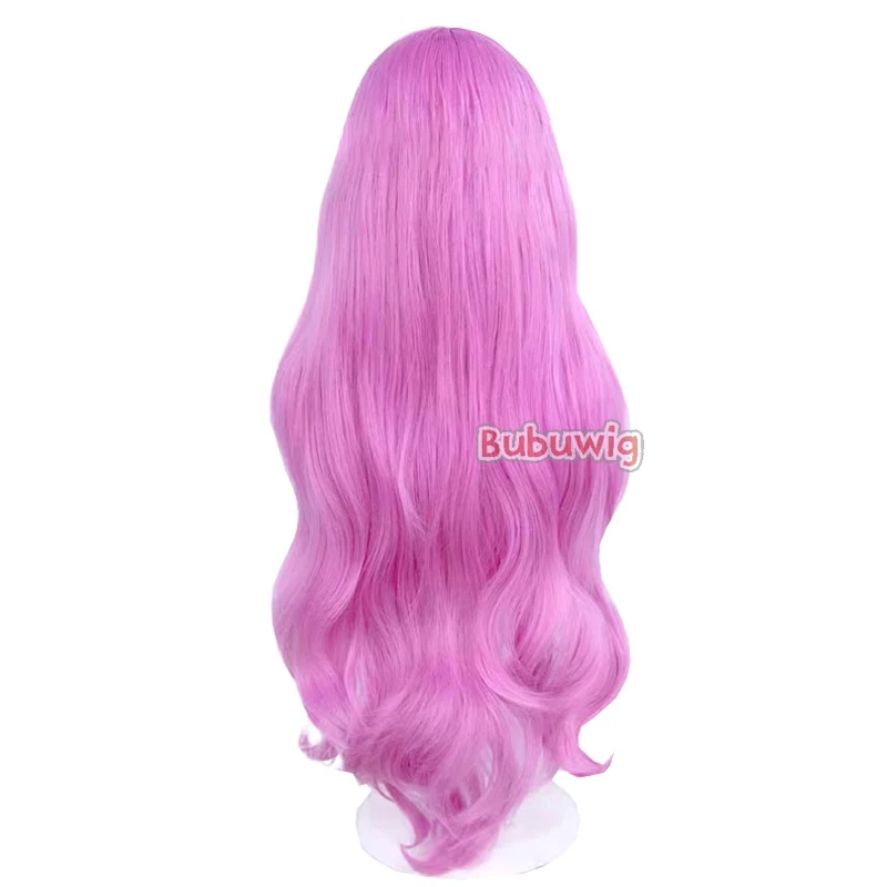 Bubuwig Kunst haar Schwester Gigant Cosplay Perücken sprudeln über magische Mädchen 95cm lang gewellt Pink Pink Cos Perücke hitze beständig