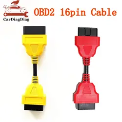 OBD2 Extension Cable 13CM 30CM 16Pin OBD II Plug Male-to-Female Portable Extension Adapter Connector For ELM327 Diagnostic Cable