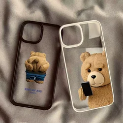 Phone Case For Redmi 14C 13C 12C 4G Poco X6 X5 Pro Teddy Bear Cartoon Case For Xiaomi Redmi Note 12 11 13 Pro Plus 5G Cover