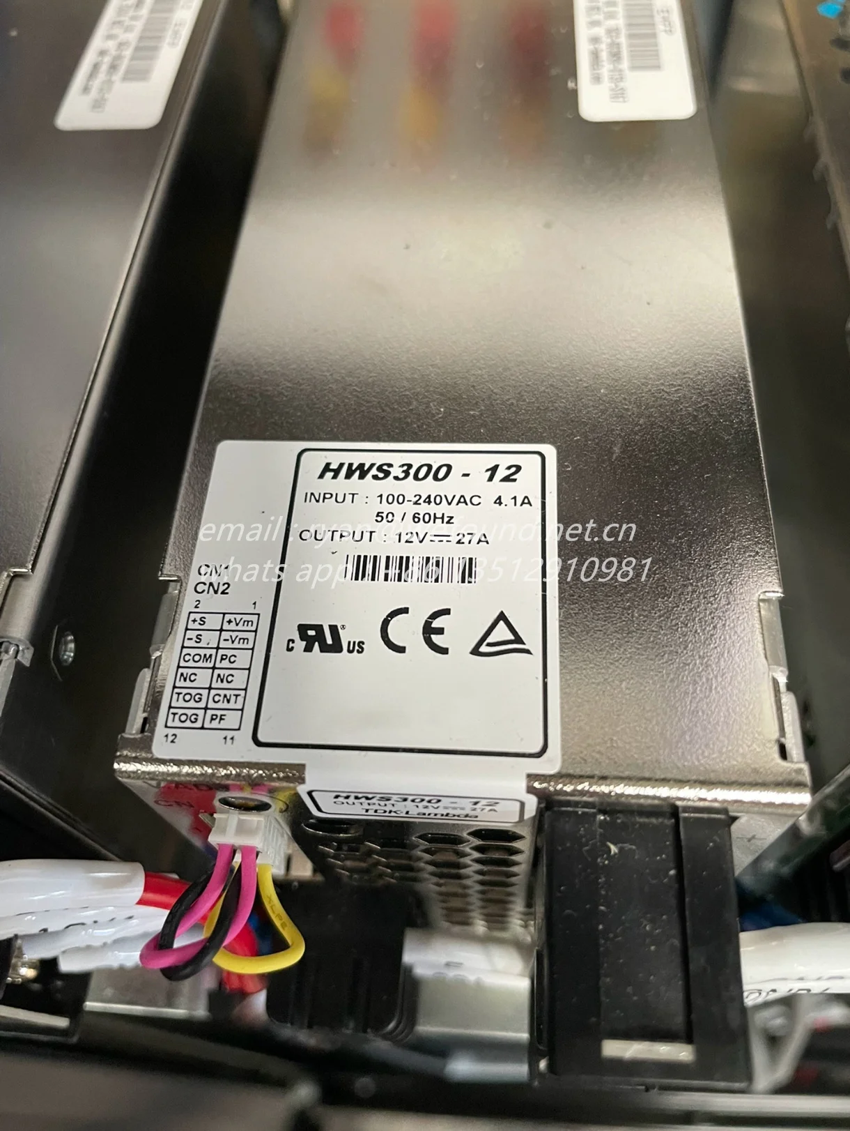 TDK 람다 전원 공급 장치용 HWS300-12, 12V 27A