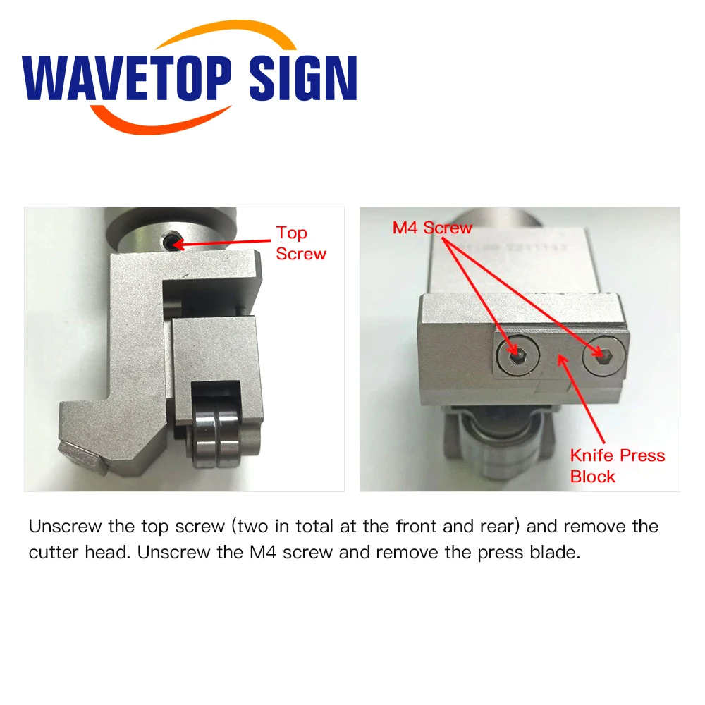SignkoRay Press Material Oblique Knife Cutter Thickness 10mm Vibrating Knife Head for Soft Glass PVC Honeycomb Board KT Coard
