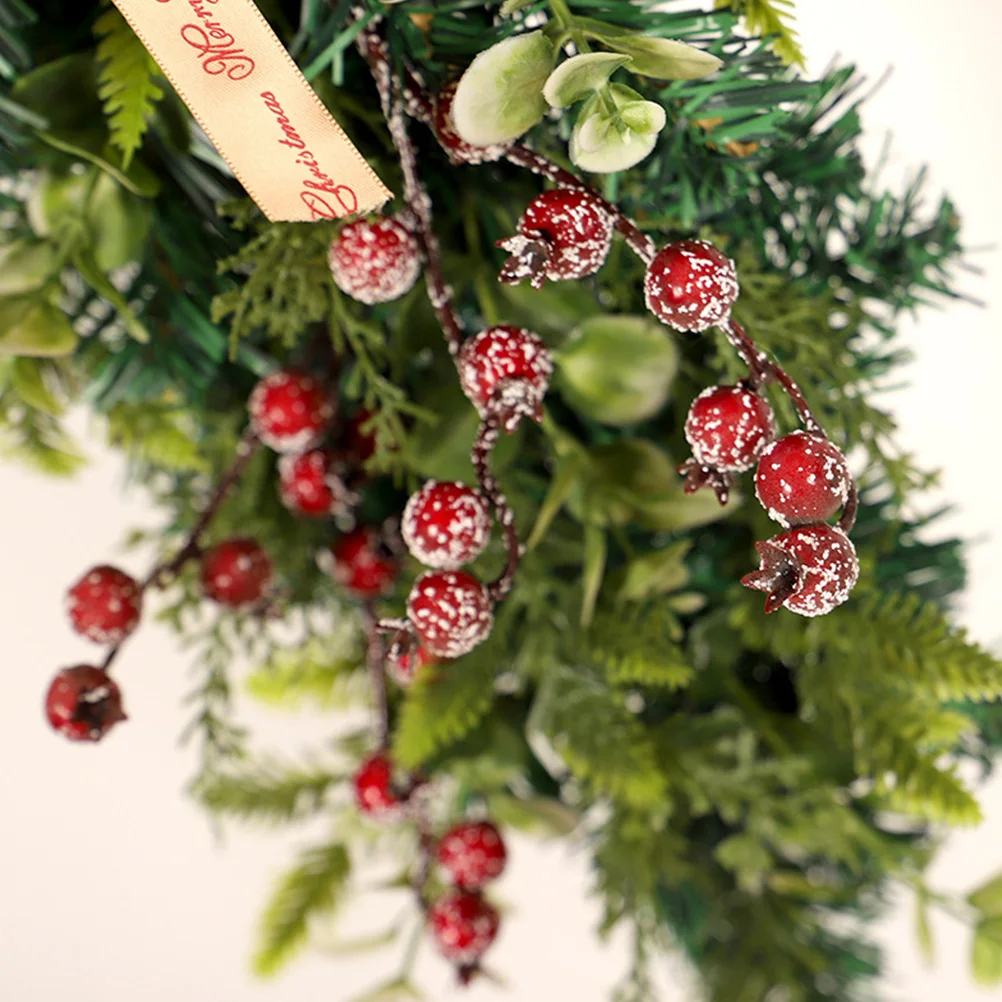 

Eucalyptus Door Swag Christmas Garland For Front Door Window Stair Hanging Xmas Teardrop Pendant Artificial Greenery