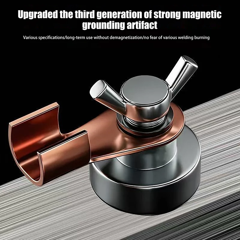 Mocny magnes spawalniczy, elektroda miedziana, akcesoria, zaciski spawalnicze, 500A, pojedyncza głowica spawalnicza, podpora spawalnicza