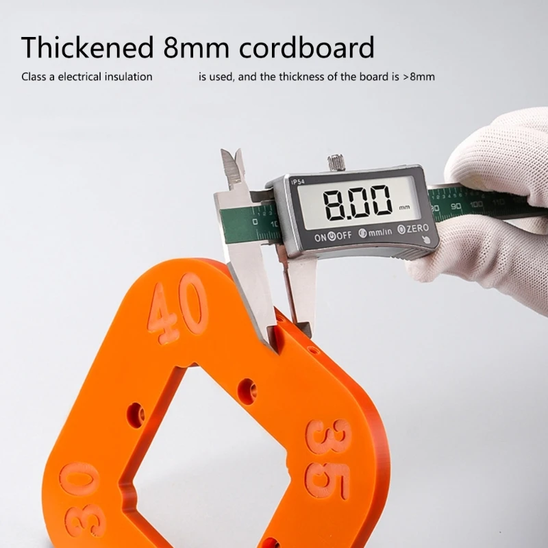 517A 8mm Phenolboard Holzbearbeitungs -Eckführer Bildungswerkzeug mit 4 Messungen für den professionellen und Gebrauch geeignet