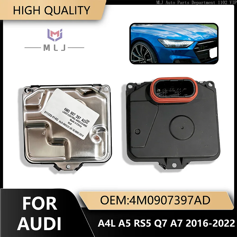 

OE 4M0 907 397 AD For Audi A4L A5 RS5 Q7 A7 2016-2022 Matrix Headlight Ballast Module LED Angel Eye Control Unit Car Accessories