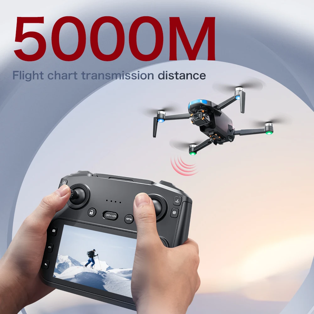 S-X1 Mini Drone 8K Professional 3-Axis Gimbal GPS Dron 4K HD EIS Cameras Aerial 5G Brushless FPV RC Quadcopter 5KM with Screen