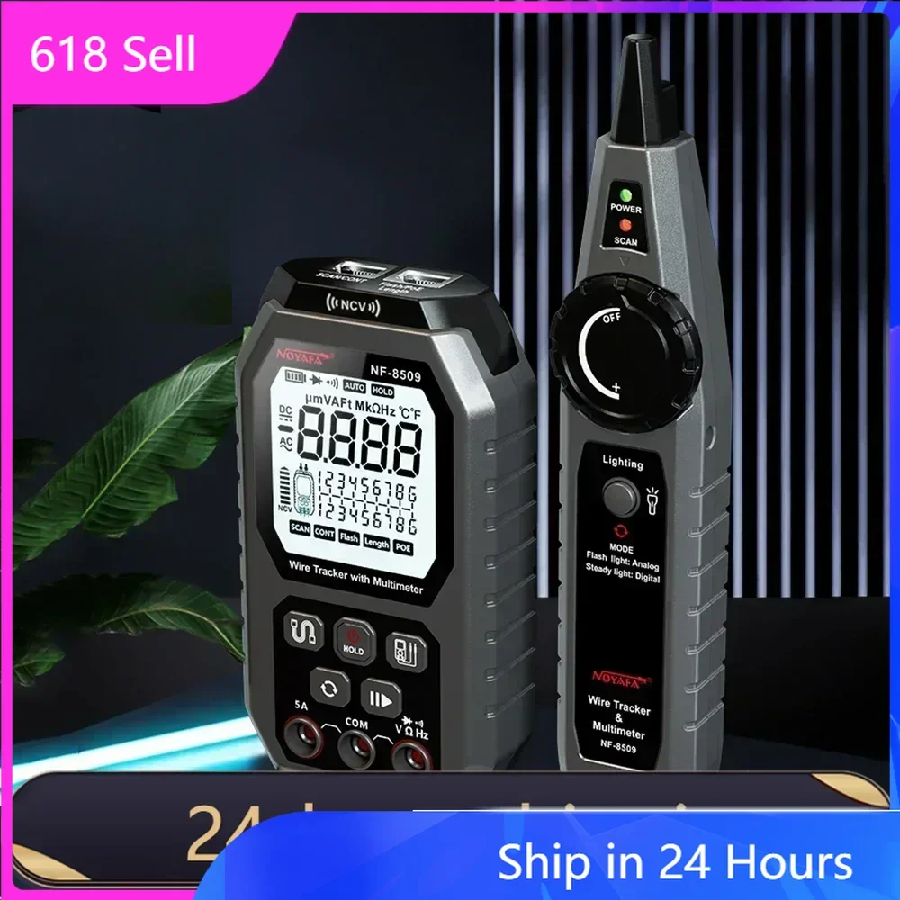 

NEW HOT FANYUE Network Cable Tester Wire Tracker with Multimeter Multifunctional Ethernet Wire Tracker DC AC Voltmeter with Cabl