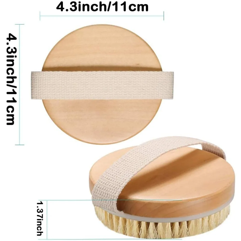 Natural Bath Brush for Improved Circulation and Skin Detoxification
