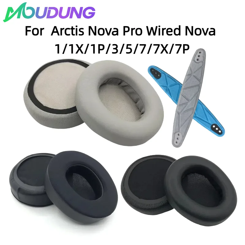

Ear Pads For Arctis Nova Pro Wired Nova 1/1X/1P/3/5/7/7X/7P Headphones Headset Replacement Ear Pads Cups Memory Foam Cushions