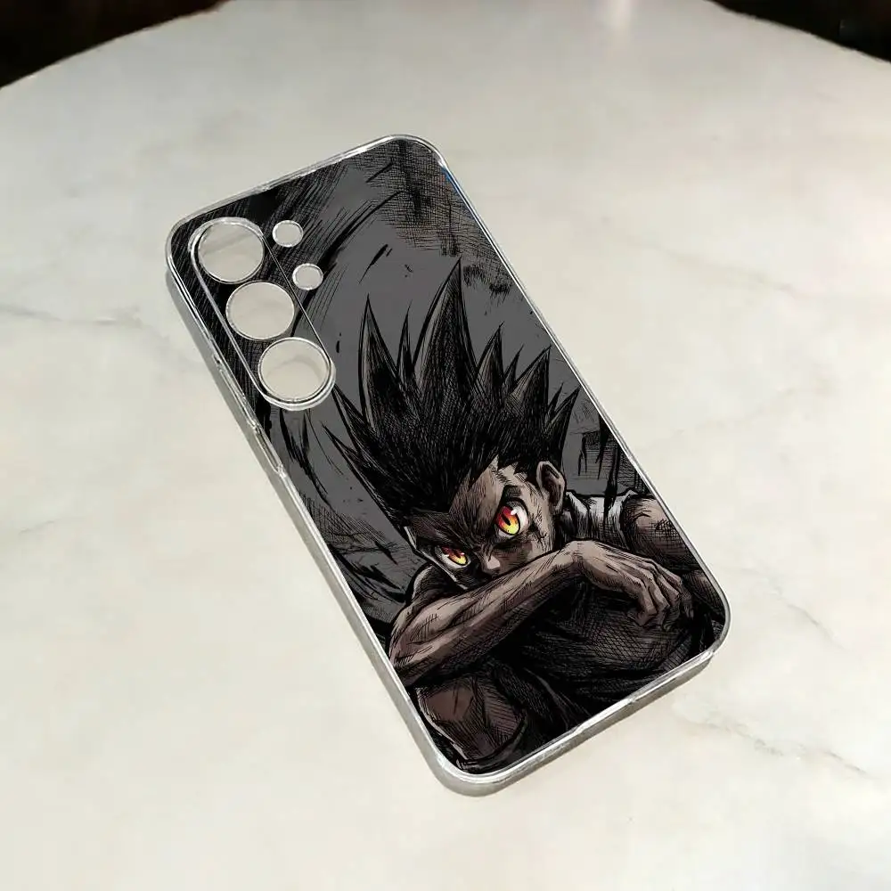 Hunter X Hunter G-Gon Freecss Transparent Shockproof phone Case For Samsung S25,24,21,22,23,30,20,Ultra,Plus,Fe,Lite