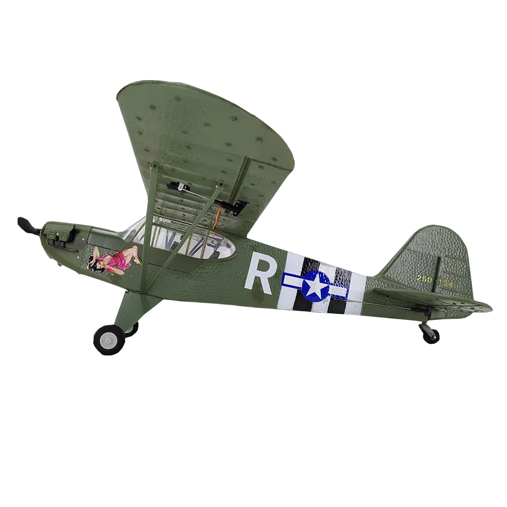 CoolBank-modelo de avión teledirigido de juguete, modelo gaitero J3 CUB, escala 1/16, envergadura de 680mm, 3D/6G, conmutable, EPP, Warbird, RTF, Modo 2