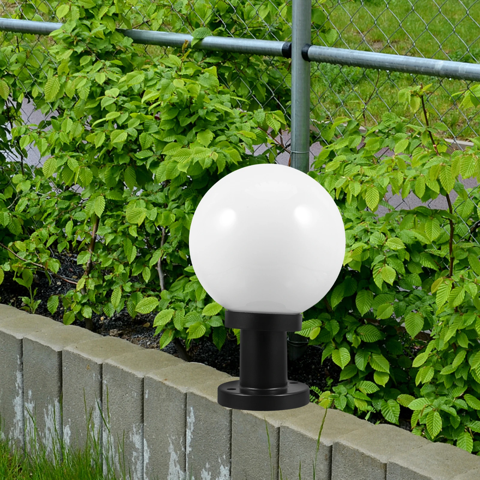 

Acrylic Round Ball Lampshade 15cm Decorative Post Lights for Garden Fence Solar Outdoor Column Path Plastic Deck Porch Yard