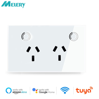 Melery Wifi Smart Tuya Wall Socket AU Electrical Plug Outlet Touch Sensor Switch Wireless Remote Control by Alexa Google Home