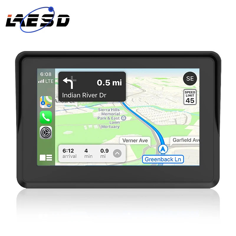 5 Inch GPS Navigation waterproof carplay wireless gps touch screen radio for motorcycle