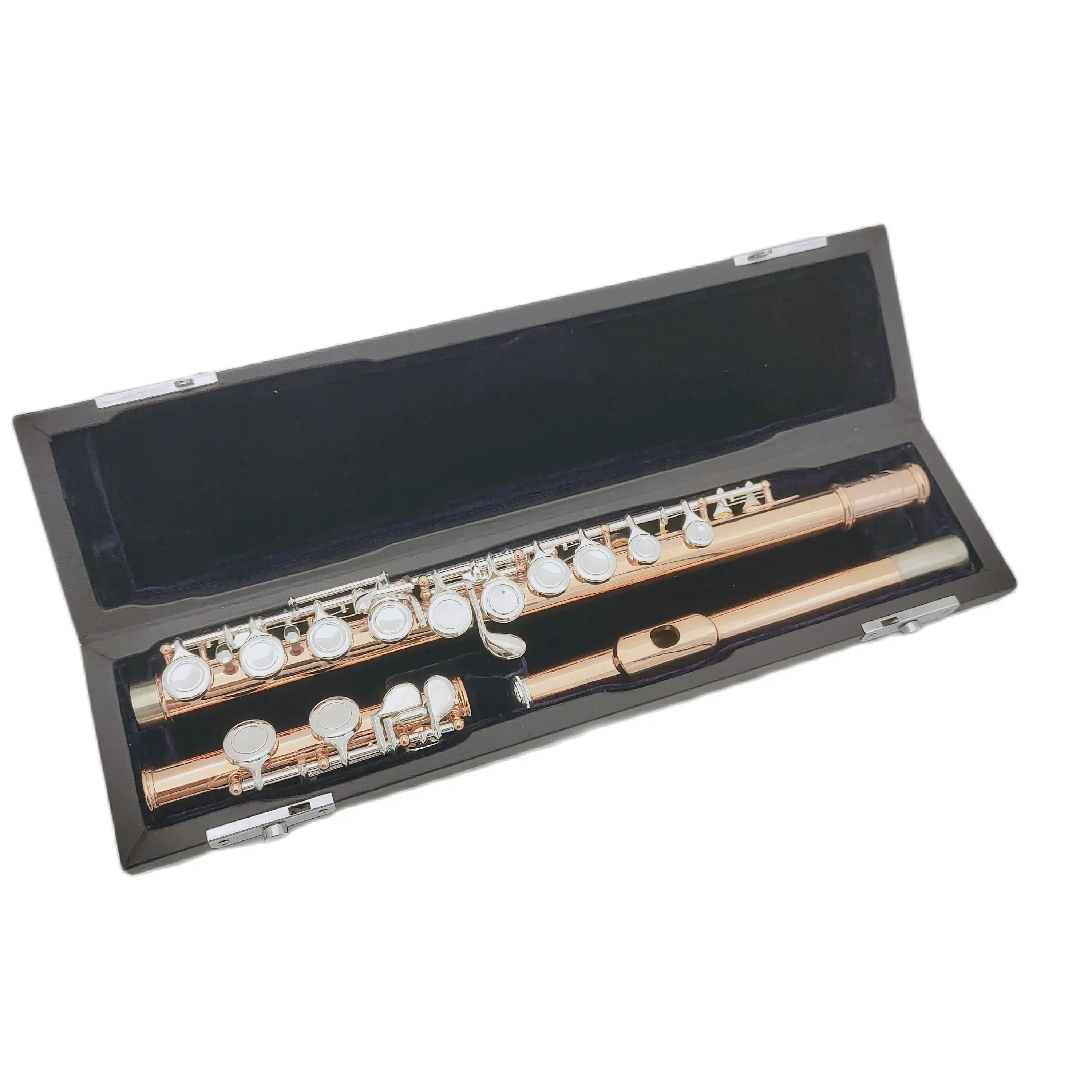 Flute closed cell split E 16 key instrument flute with case