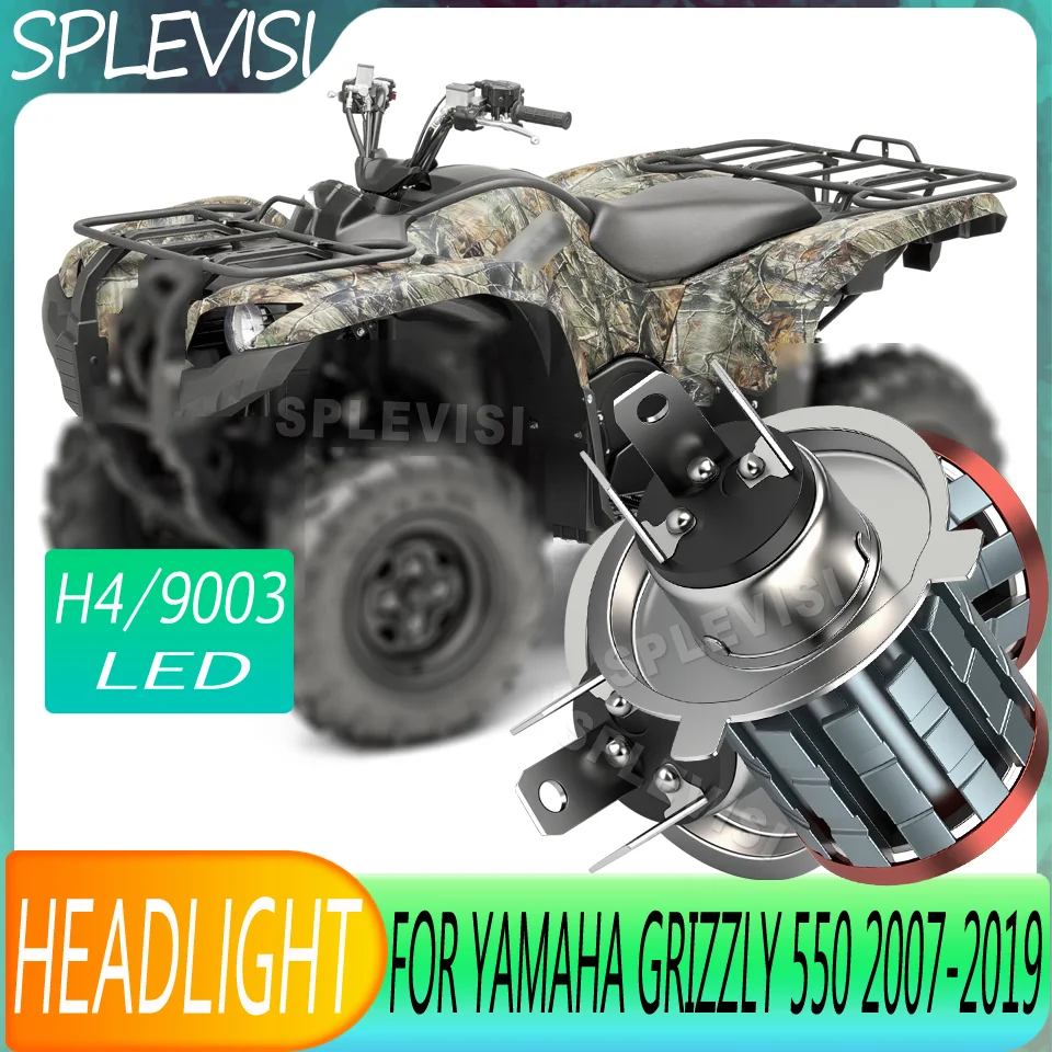 

Instant-On Ensures Clear Vision Motorcycle Headlight LED h4 For Yamaha Grizzly 550 2007 2008 2009 2010 2011 2012 2013 2014-2019