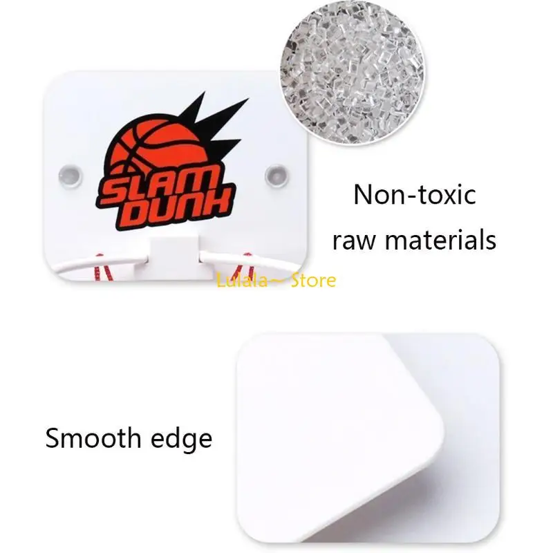 Y4QA لعبة رياضية داخلية كرة سلة صغيرة هوب لث/ل t الكرة والكرة مضخة شفط كأس سهلة إزالة لعبة المجلس للأطفال الصبي