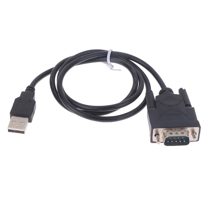 1Pc USB RS232 to DB 9-Pin Male Cable Adapter Converter Supports Win7-Win10 System Supports Various Serial Devices