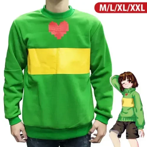 Undertale Sans Frisk Chara Cosplay Costume Zipper Hoodie Hooded Jacket Coat Sweater Sportswear Streetwear Top