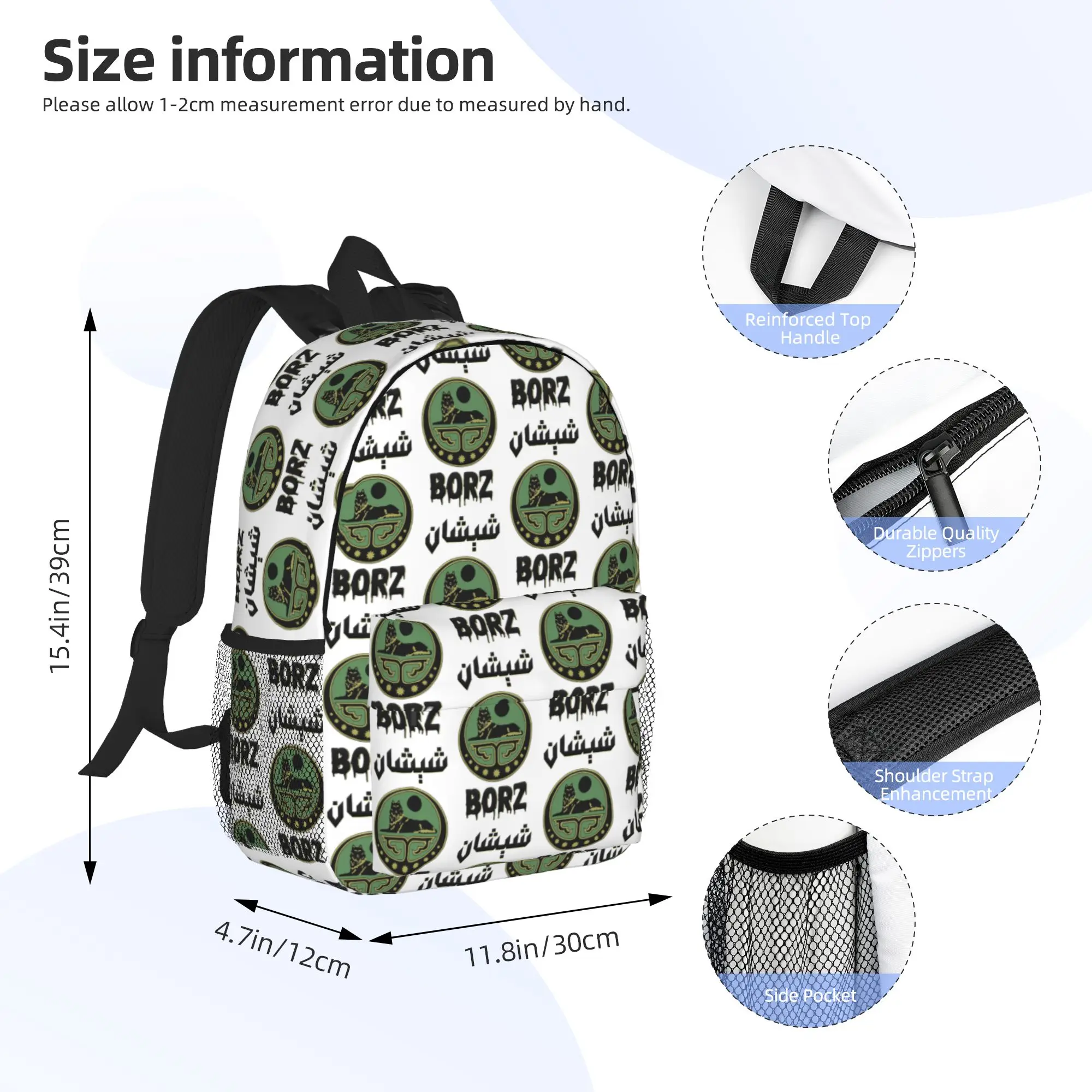Chechen Wolf Coat Of Arms Ichkeria Chechnya Backpack Hot Sale Daypack BookBag Shoulder Bags for Men Women School Bag