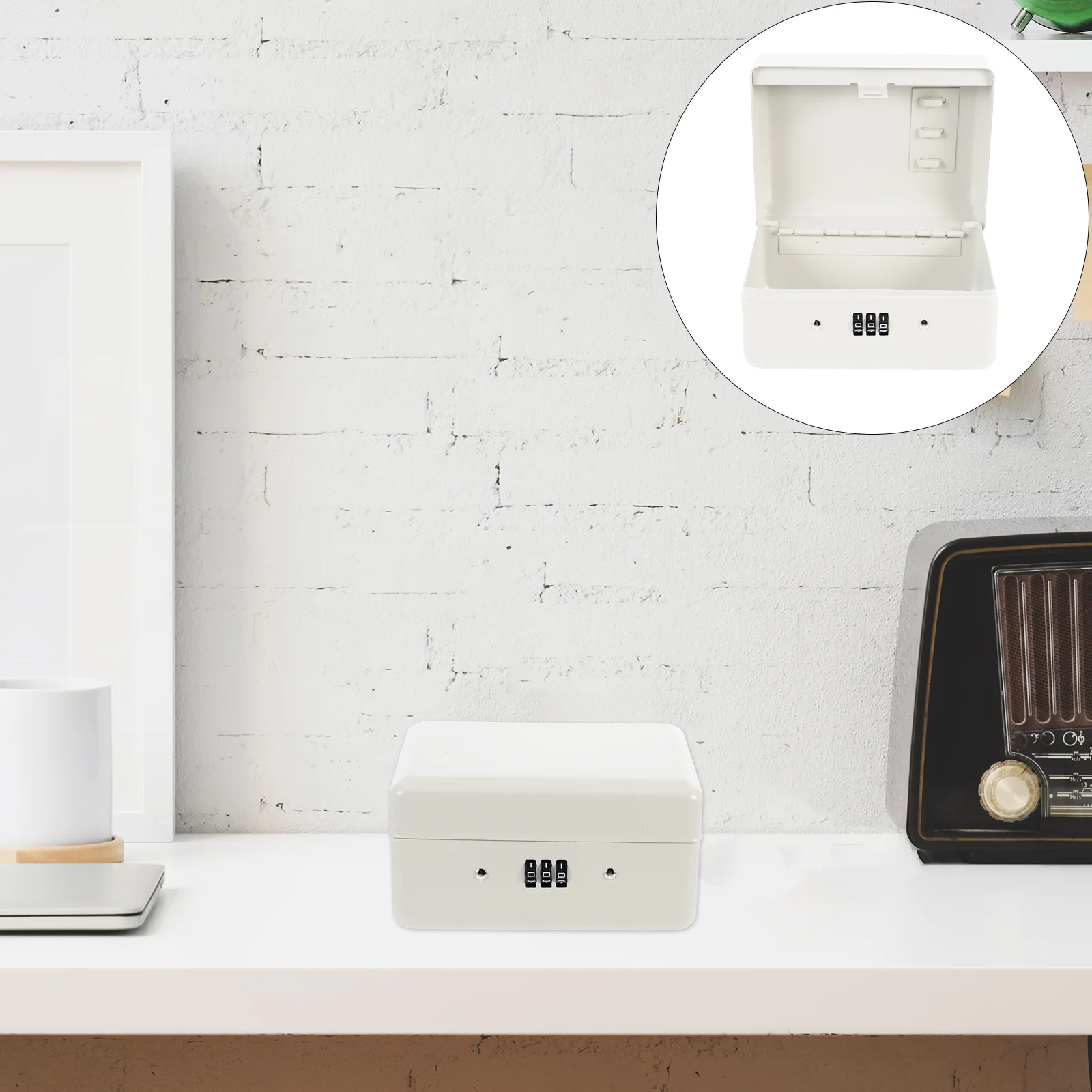 1 مجموعة مفتاح خزانة الأمن 6 فتحة المواد الثقيلة سهلة لإدارة المفاتيح الحائط صندوق تخزين 6 فتحات صندوق المفاتيح