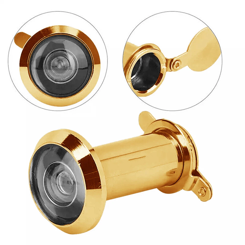 220 Degree Door Viewer Door Peephole Viewer 50-70mm Wide Angle Eye Sight Hole Glass Lens Anti-theft Security Door Hardware