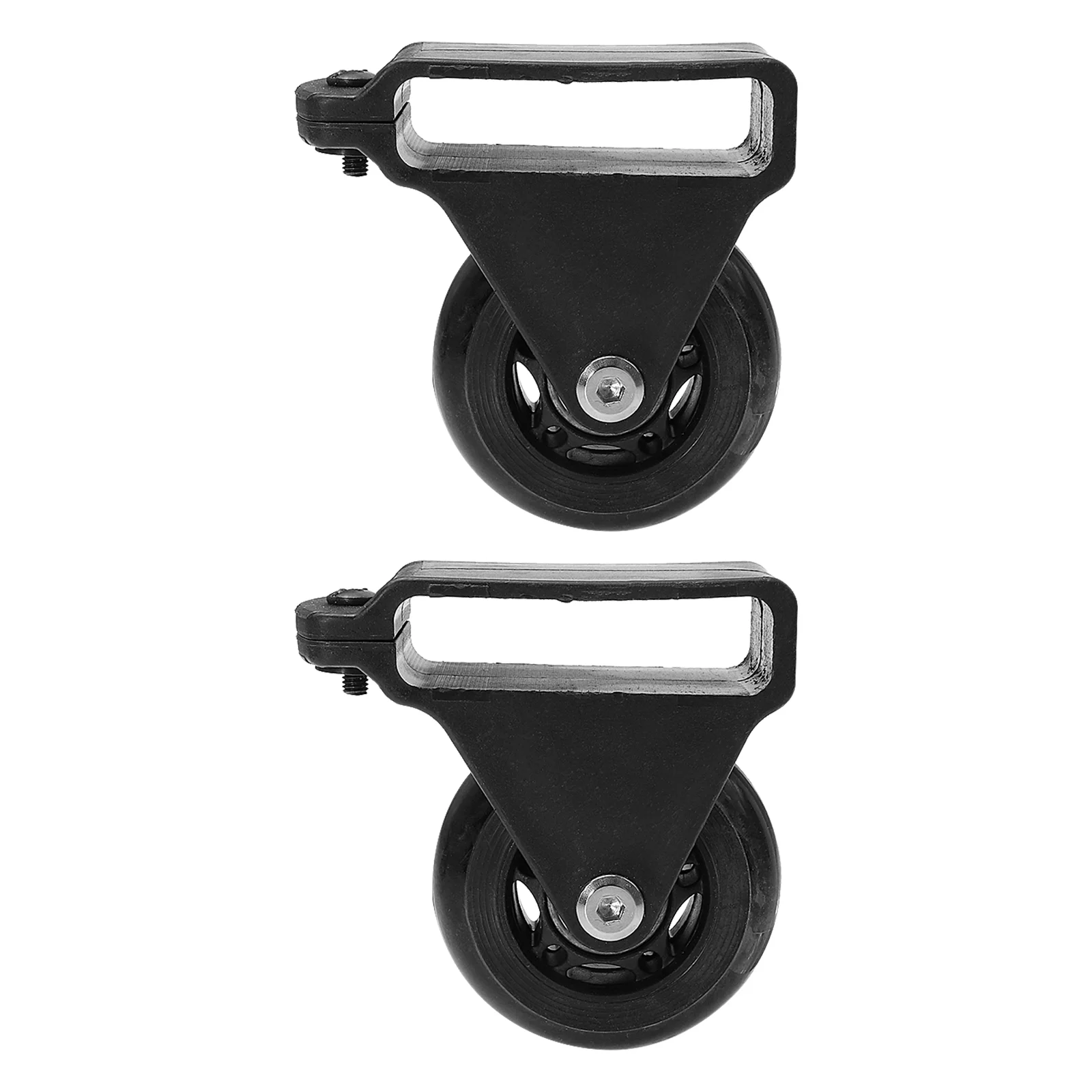 2 Pcs Ladder Balance Bar Wheels Extension Retractable Caster Telescopic Telescoping Folding Supplies Moving Accessories Casters