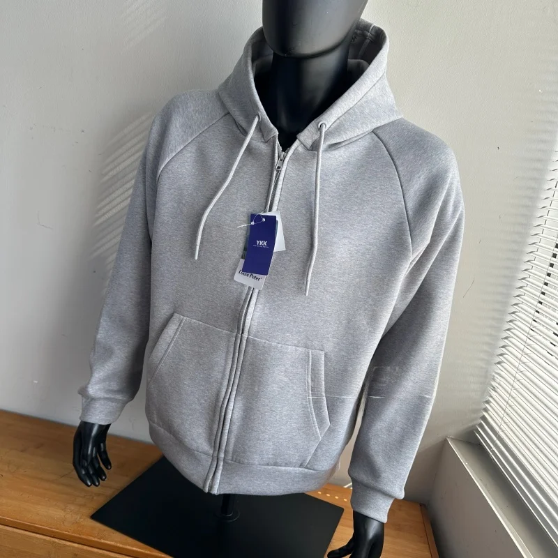 

Мягкая воздушная толстовка-куртка свободного кроя для пар, осенняя верхняя одежда, удобная эластичная, с длинными рукавами, на молнии, повседневная