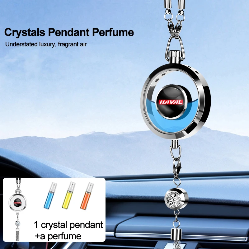 Car Logo Perfume Pendant Air Freshener Hanging Perfume Interior For Haval H6 Jolion H9 F7X F7 Dargo H1 H2S M6 H3 H4 H5 H7 H8 F5