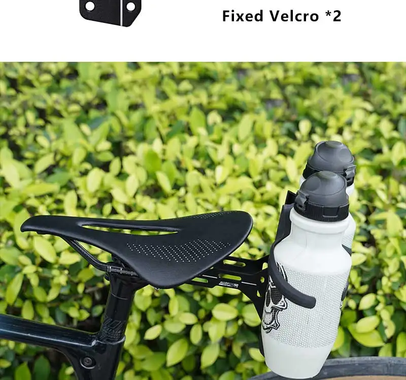 ENLEE Doppel Tasse Fahrrad Wasser Flasche Käfig Sattel Verlängerung Halter Radfahren Wasserkocher Klammern MTB Rennrad Zubehör Teile – Detail 5
