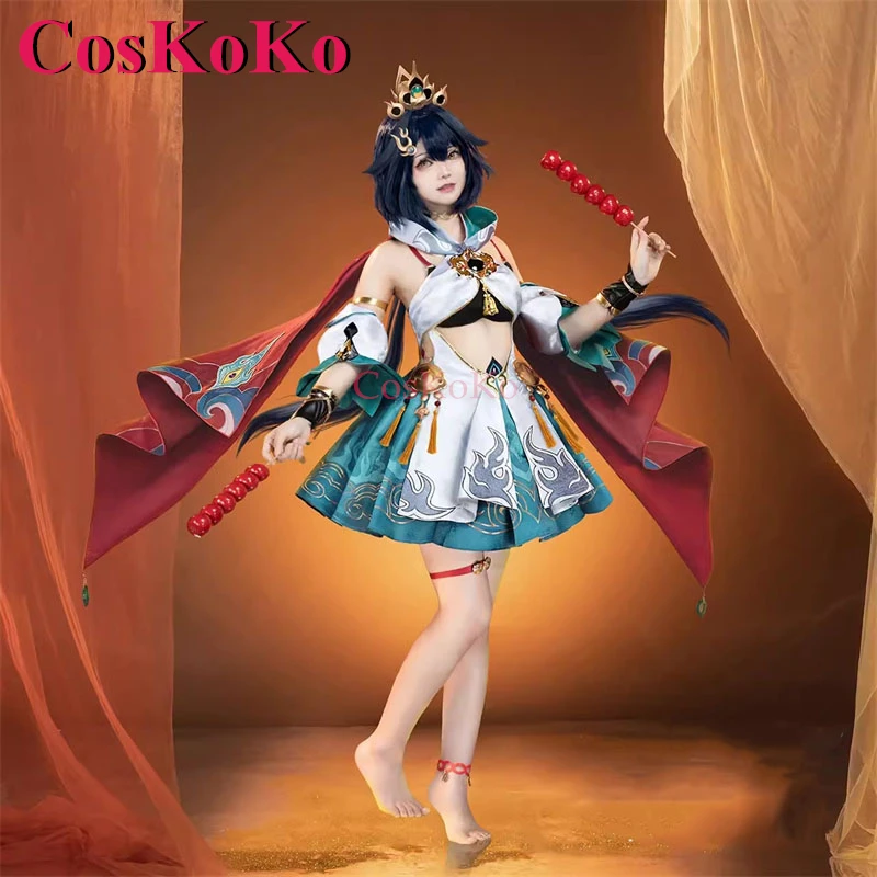 CosKoKo Yunli Cosplay Game Honkai: Star Rail Costume Elegant Gorgeous Battle Uniform Dress Halloween Party Role Play Clothing