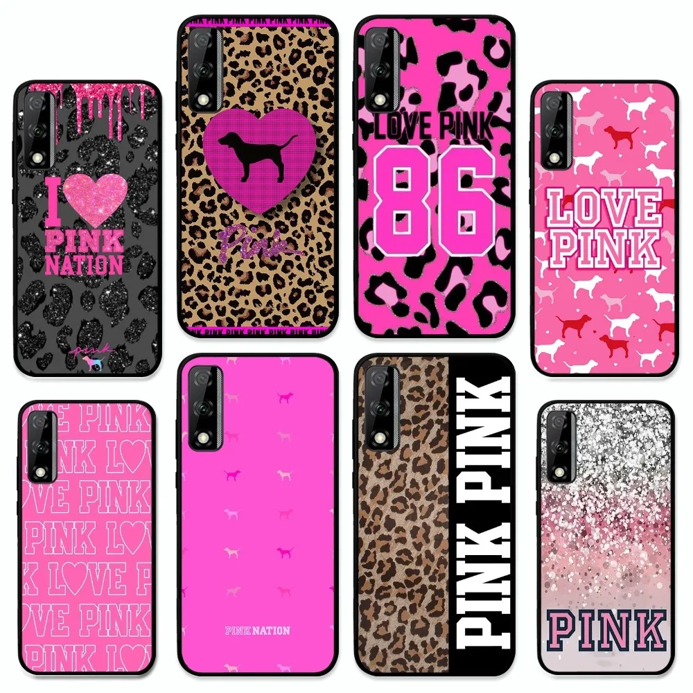 

PINK LOVE PINK Phone Case For Huawei Y9 6 7 5 Prime Enjoy 7s 7 8 Plus 7a 9e 9plus 8E Lite Psmart Shell