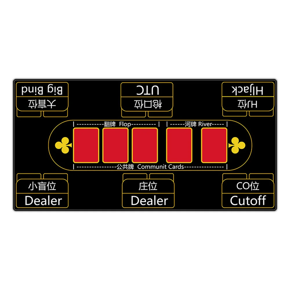 Rubber Poker Mat Tafelkleed Dobbelstenen Spel Tafelmat Party Game Schaken en Kaart Tafelmat Entertainment Accessoires