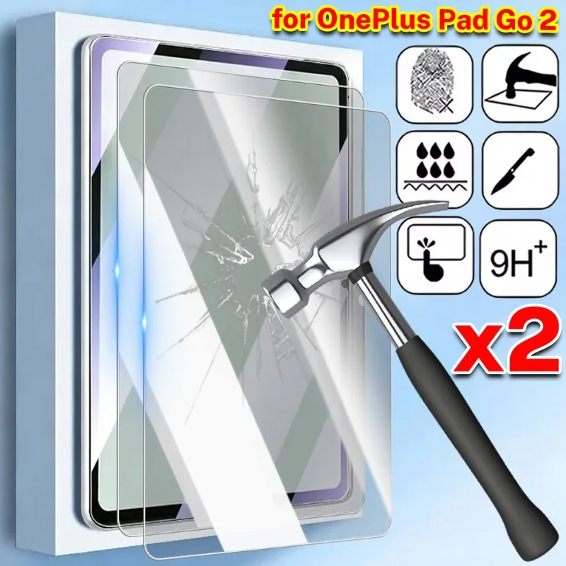 Tempered Glass for OnePlus Pad Go 2 Anti-scratch Screen Protectors HD Clear Waterproof Tablet Films for OnePlus Pad Go 2 12.1