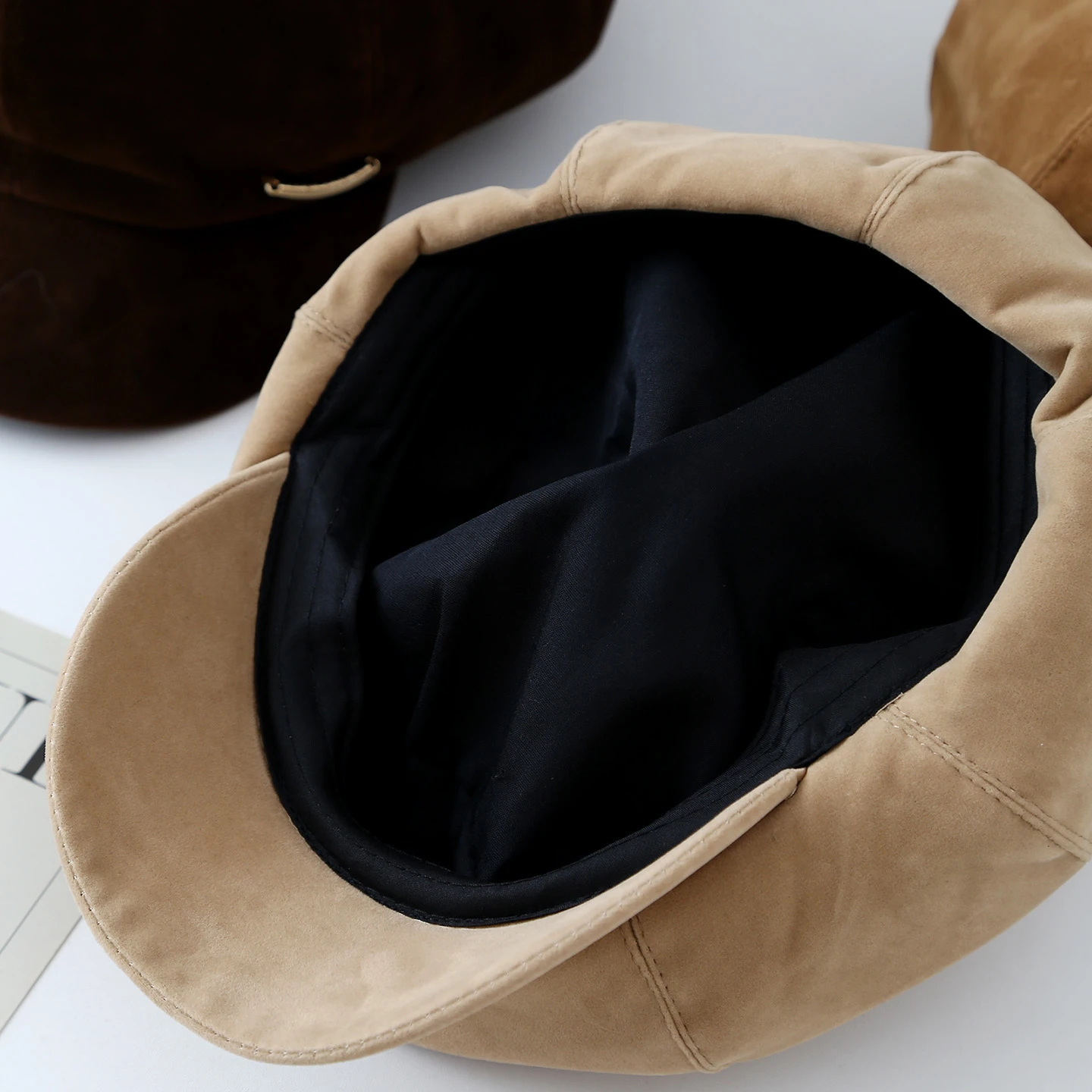 قبعة موزع الصحف قبعة الشتاء للنساء | قبعة سميكة مثمنة ومقاومة للبرودة على شكل رسام إكسسوارات عصرية #6