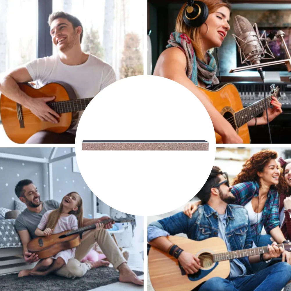 Haz de nivelación de trastes de guitarra de 150/200-400mm con papeles de lija nivelador de trastes nivelador de bajo para reparación mantenimiento de pulido