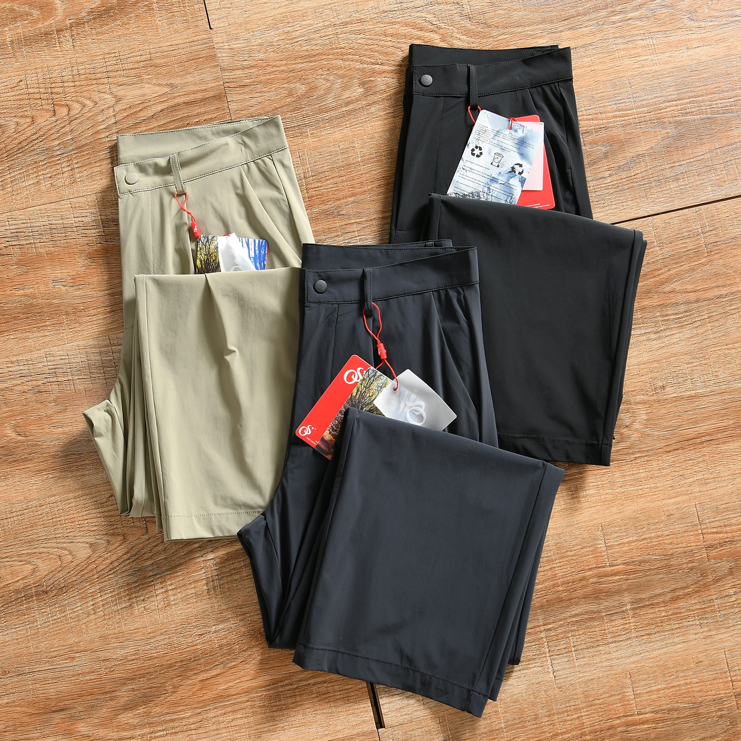 Outdoor Function Lightweight Breathable Loose Cut Summer Men's Sports Casual Straight Leg Quick Dry Long Pants Trendy