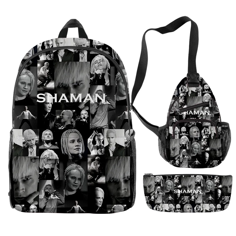 SHAMAN Merch Yaroslav Yuryevich Dronov 책가방 세트, 연필 가방, 여행 배낭 체육관 배낭 점심 가방, 해변 가방