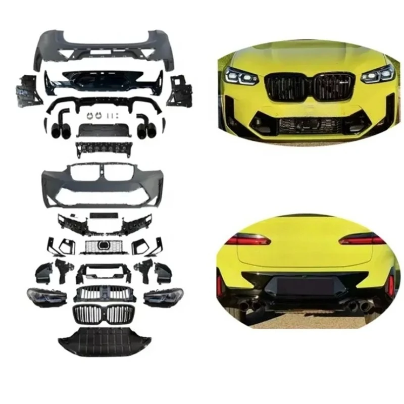 

Хороший комплект Bodykit для X4 2018-2021, обновление до деталей G02 X4m, диффузор переднего бампера и выхлопная труба для классической части Auoto