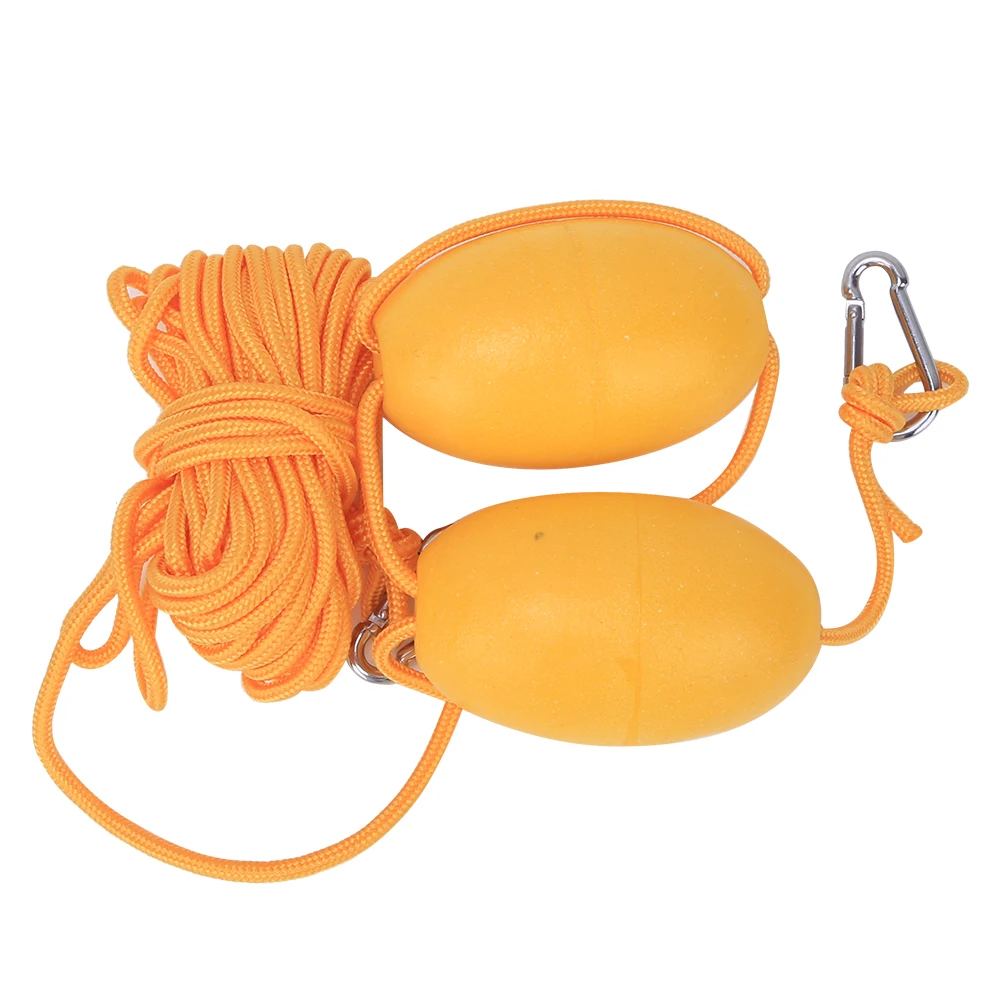 27.89ft Kajak Boot Leash Touw met Boei Drijvende Bal Rvs Haak voor Vissen Drift Ankers Systeem