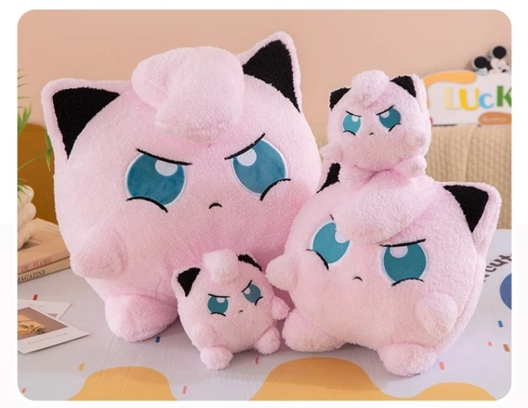 Sehr Weiches Flauschiges Jigglypuff Plüschtier Gefülltes Anime-Kuschelkissen Japanischer Stil Plüschfiguren Cartoon-Puppe Sofa Bett Heimdekoration Geschenke – Detail 6